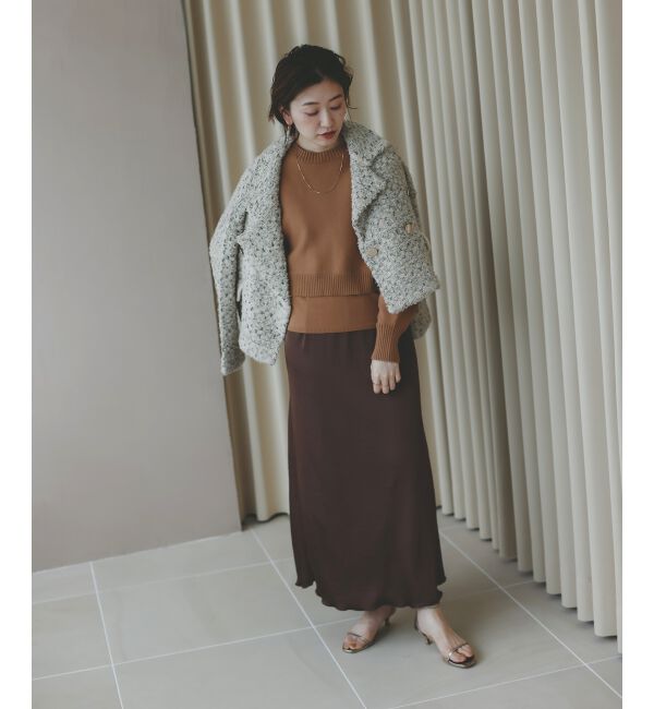  「《手洗い可能》3WAYレイヤードクルーニット」|ニット・セーター|