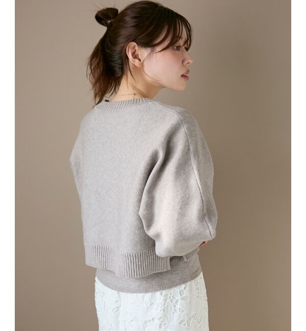  「《手洗い可能》3WAYレイヤードクルーニット」|ニット・セーター|