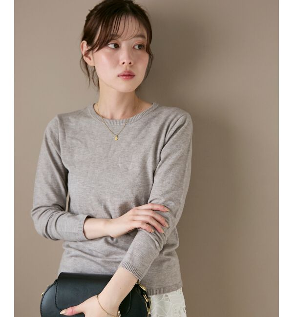  「《手洗い可能》3WAYレイヤードクルーニット」|ニット・セーター|