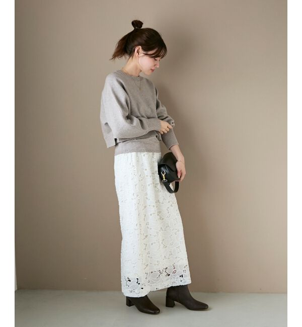  「《手洗い可能》3WAYレイヤードクルーニット」|ニット・セーター|