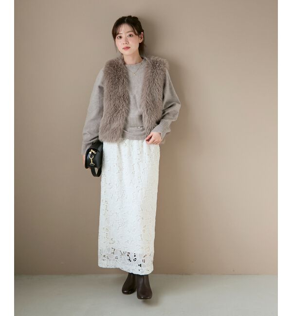  「《手洗い可能》3WAYレイヤードクルーニット」|ニット・セーター|