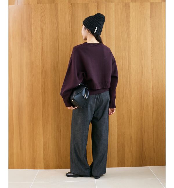  「《手洗い可能》3WAYレイヤードクルーニット」|ニット・セーター|