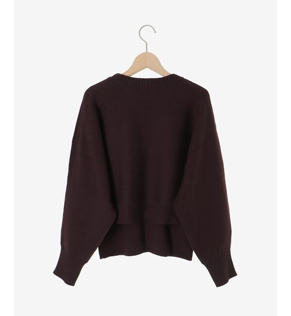  「《手洗い可能》3WAYレイヤードクルーニット」|ニット・セーター|