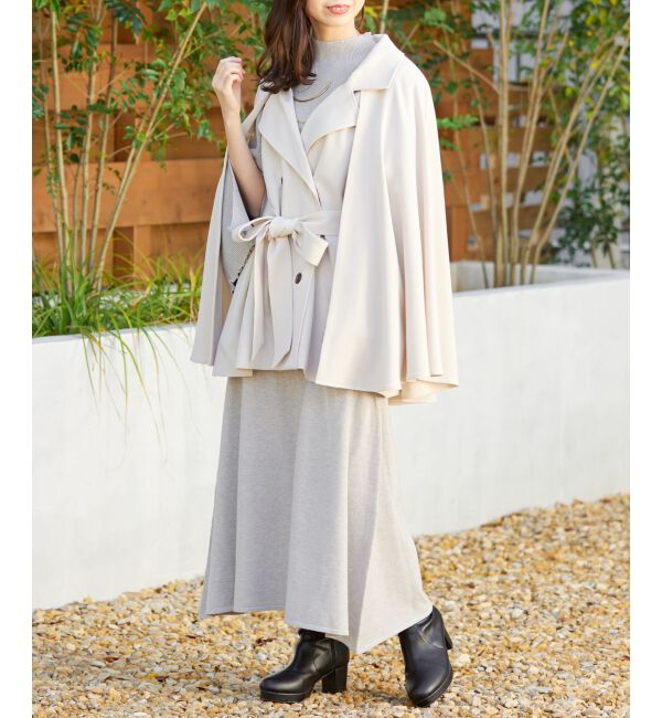 MAJESTICLEGON「プレートカーデsetニットワンピ」|ワンピース|