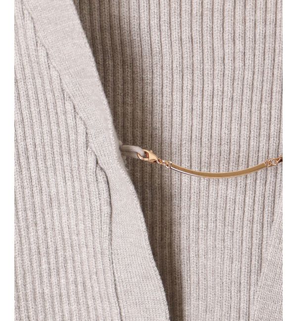 MAJESTICLEGON「プレートカーデsetニットワンピ」|ワンピース|