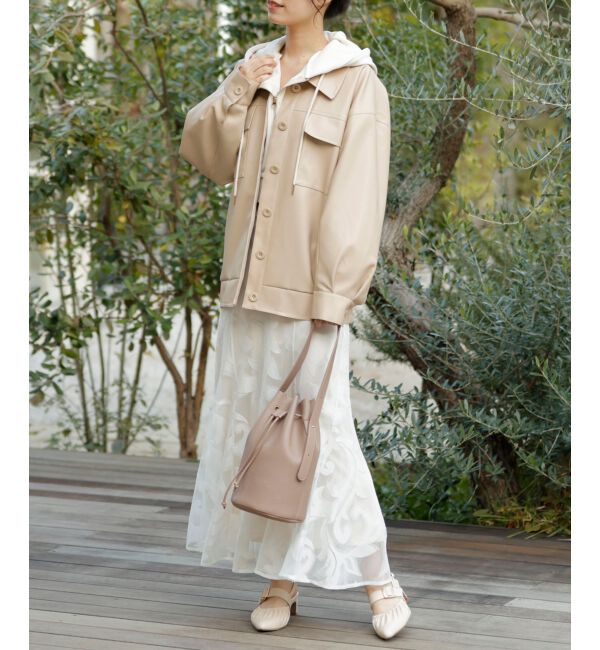 MAJESTICLEGON「フェイクレザーオーバーブルゾン」|ブルゾン・スタジャン|