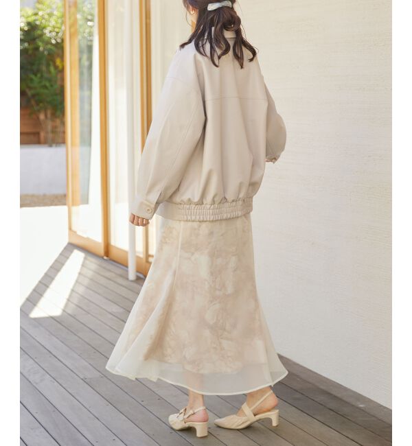 MAJESTICLEGON「フェイクレザーオーバーブルゾン」|ブルゾン・スタジャン|