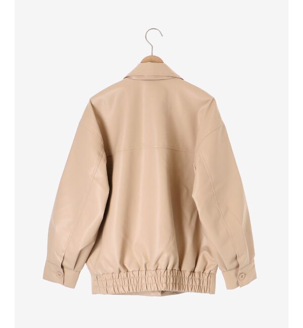 MAJESTICLEGON「フェイクレザーオーバーブルゾン」|ブルゾン・スタジャン|