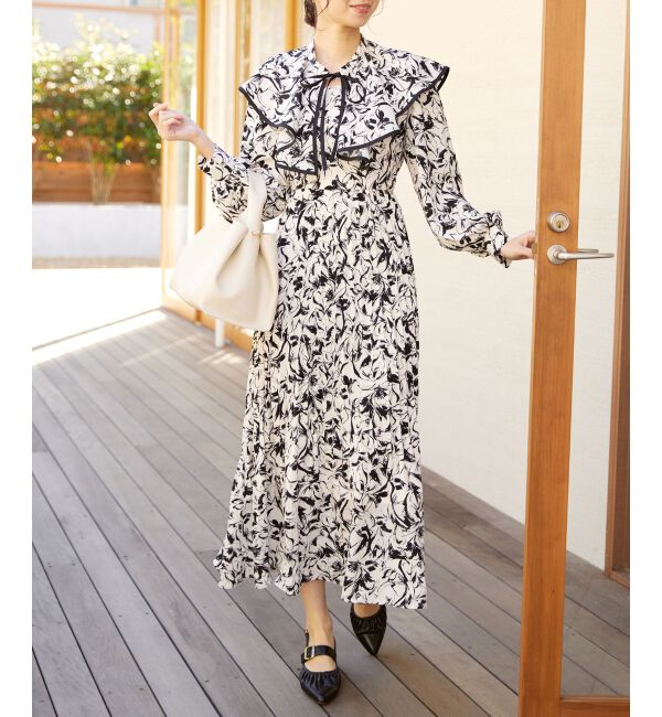 MAJESTICLEGON「フリルカラー2wayワンピース」|ワンピース|