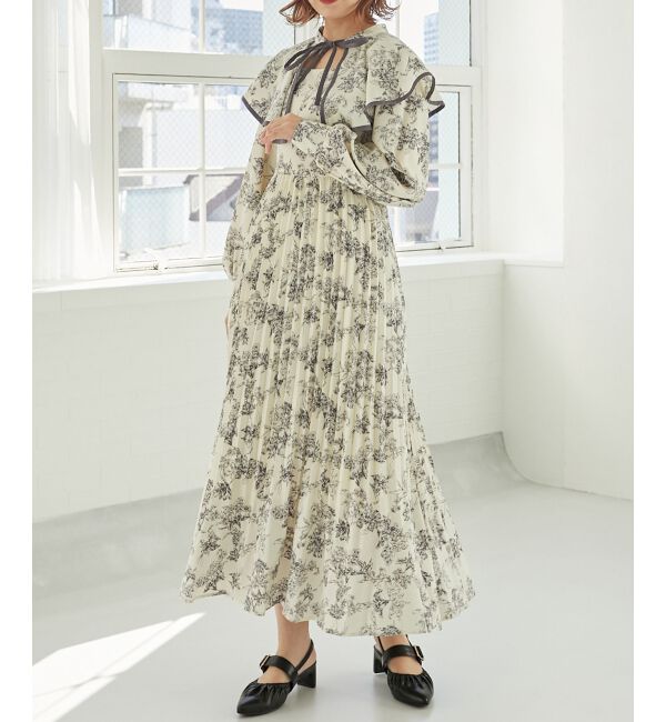 MAJESTICLEGON「フリルカラー2wayワンピース」|ワンピース|