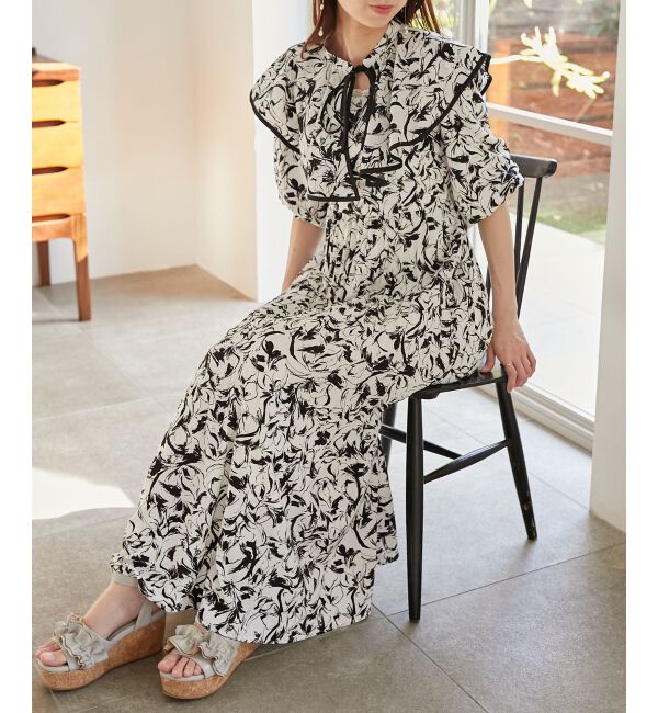 MAJESTICLEGON「フリルカラー2wayワンピース」|ワンピース|