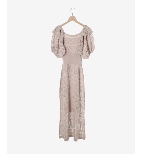 MAJESTICLEGON「スカシ柄ニットワンピース」|ワンピース|