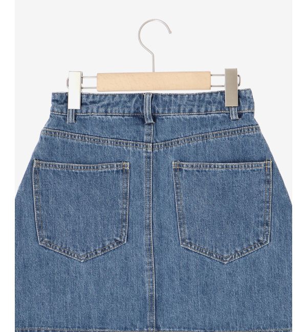 MAJESTICLEGON「ハイウエストデニムミニスカート」|スカート|