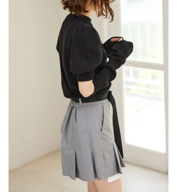 MAJESTICLEGON「パフスリーブニットプルオーバー」|ニット・セーター|