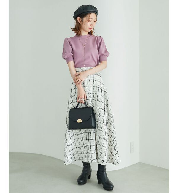 MAJESTICLEGON「パフスリーブニットプルオーバー」|ニット・セーター|