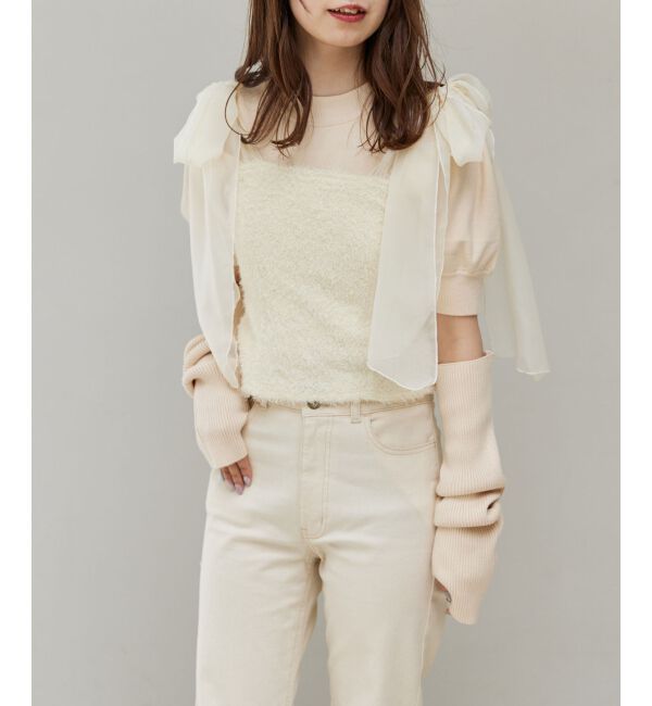 MAJESTICLEGON「パフスリーブニットプルオーバー」|ニット・セーター|