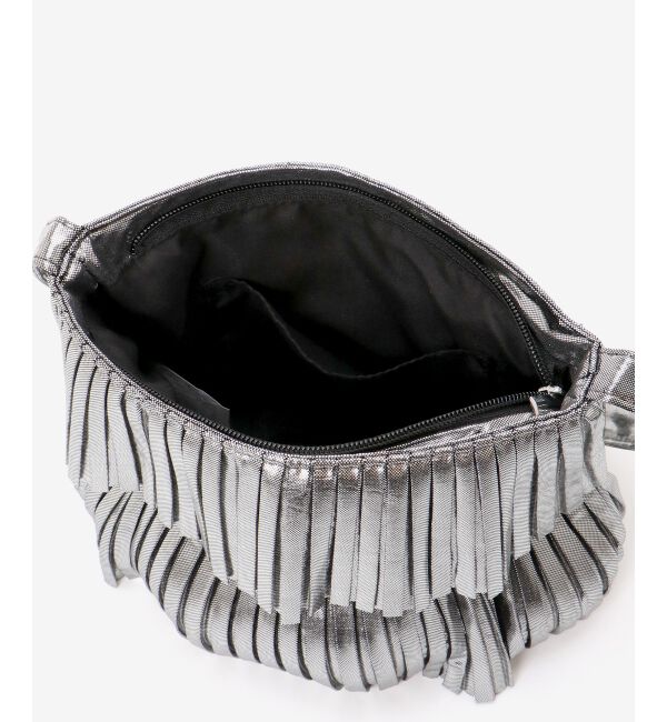 MAJESTICLEGON「シャイニープリーツミニバッグ」|ハンドバッグ|