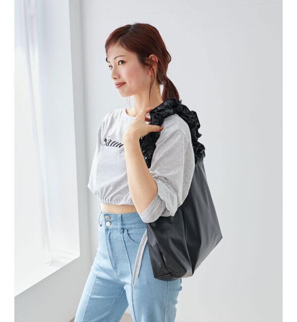 MAJESTICLEGON「フリルハンドルトート」|トートバッグ|