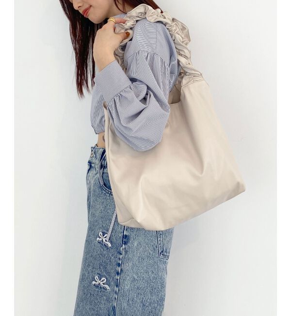 MAJESTICLEGON「フリルハンドルトート」|トートバッグ|