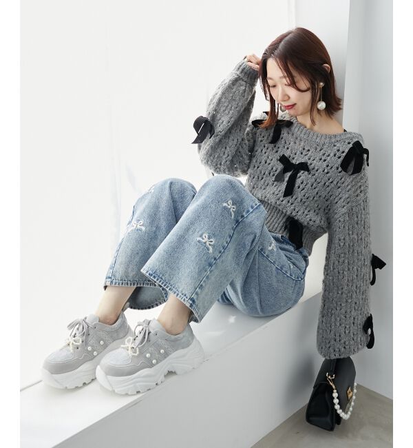 MAJESTICLEGON「2WAYデコリボンスニーカー」|スニーカー|