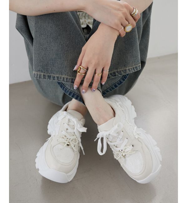 MAJESTICLEGON「2WAYデコリボンスニーカー」|スニーカー|