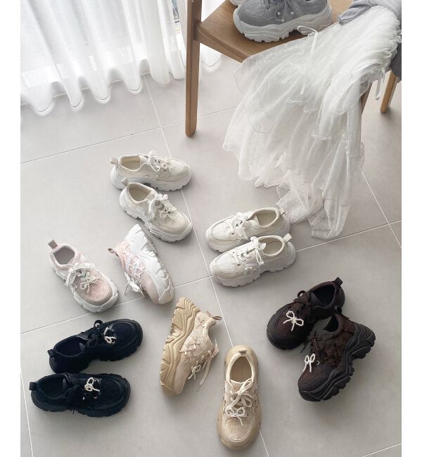 MAJESTICLEGON「2WAYデコリボンスニーカー」|スニーカー|