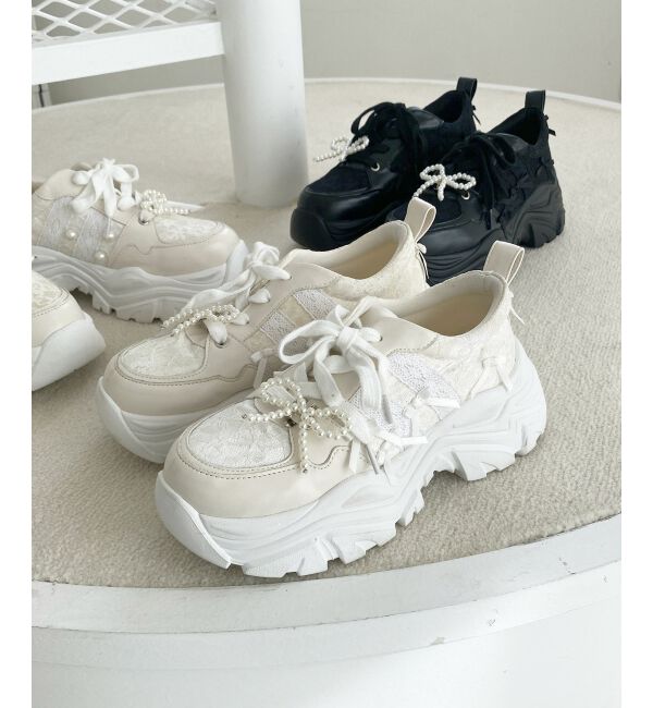 MAJESTICLEGON「2WAYデコリボンスニーカー」|スニーカー|