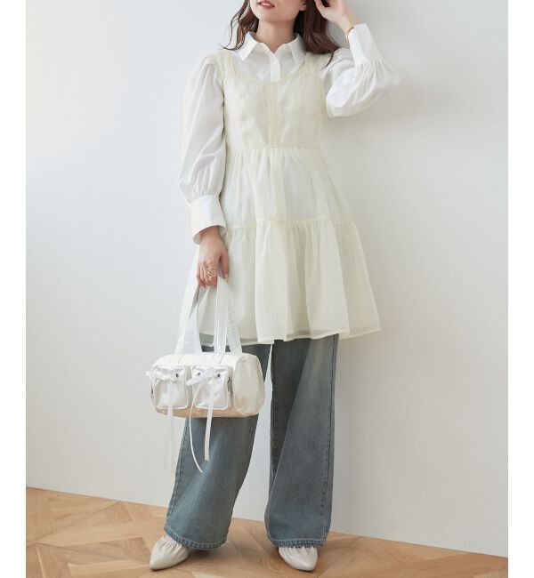 MAJESTICLEGON「シアーミニワンピ&シャツワンピSET」|ワンピース|