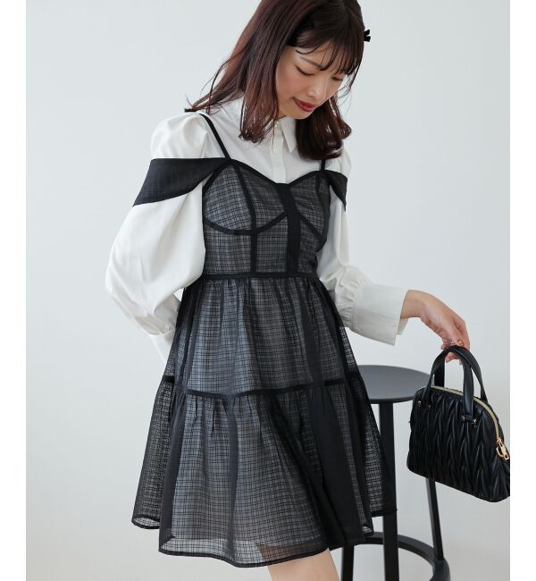 MAJESTICLEGON「シアーミニワンピ&シャツワンピSET」|ワンピース|