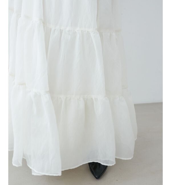 MAJESTICLEGON「コルセットディティールティアードスカート」|スカート|