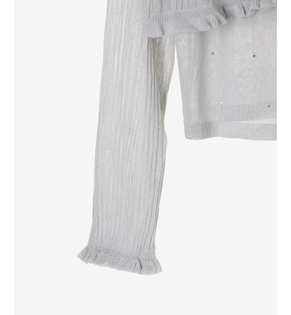  「パールチェーンキャミセットフリルカーデ」|カーディガン|