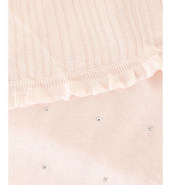  「パールチェーンキャミセットフリルカーデ」|カーディガン|