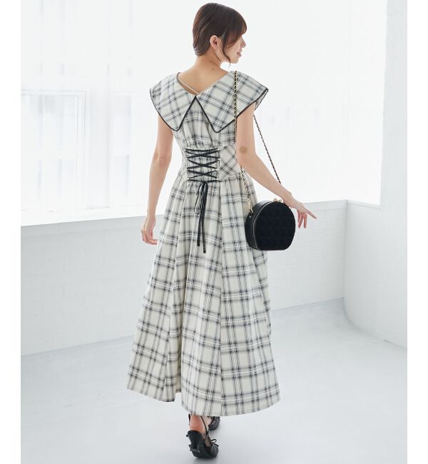  「チョーカーセットビッグカラーワンピース」|ワンピース|ｱｲﾎﾞﾘｰ柄