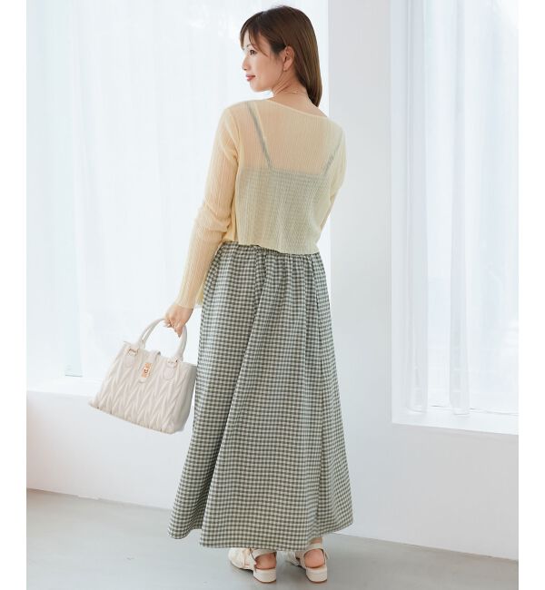  「キラキラボタンシアーカーディガン」|カーディガン|