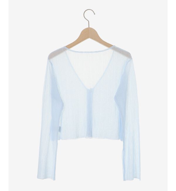  「キラキラボタンシアーカーディガン」|カーディガン|