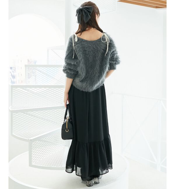  「ふわふわVネックショートカーデ」|カーディガン|