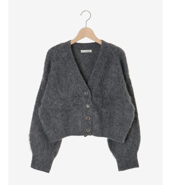  「ふわふわVネックショートカーデ」|カーディガン|