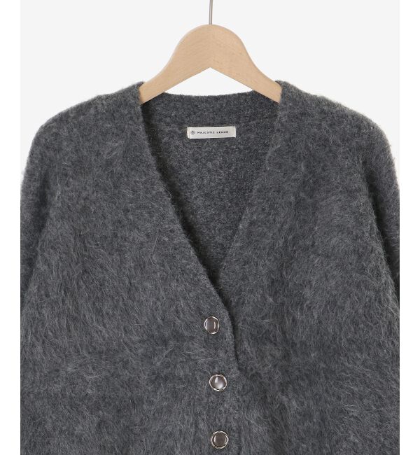  「ふわふわVネックショートカーデ」|カーディガン|