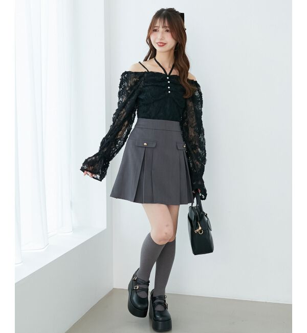  「2wayフラワーレースブラウス」|シャツ・ブラウス|