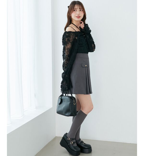  「2wayフラワーレースブラウス」|シャツ・ブラウス|