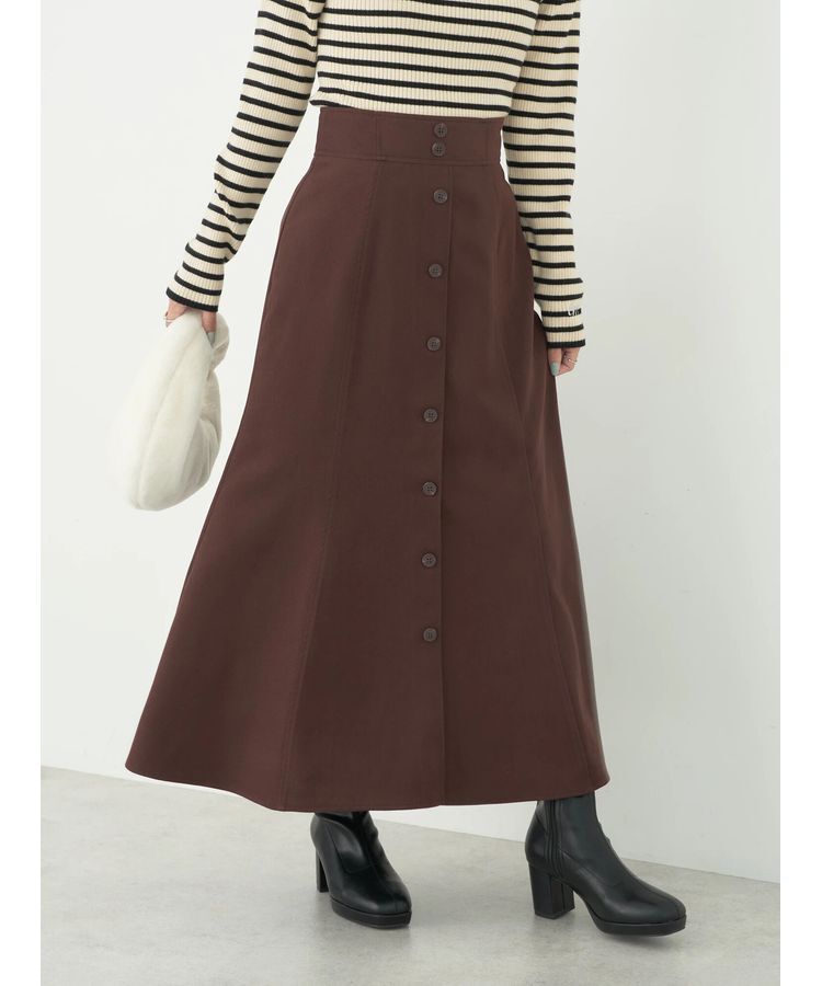 earth music&ecology「フロントボタンスカート」|スカート|