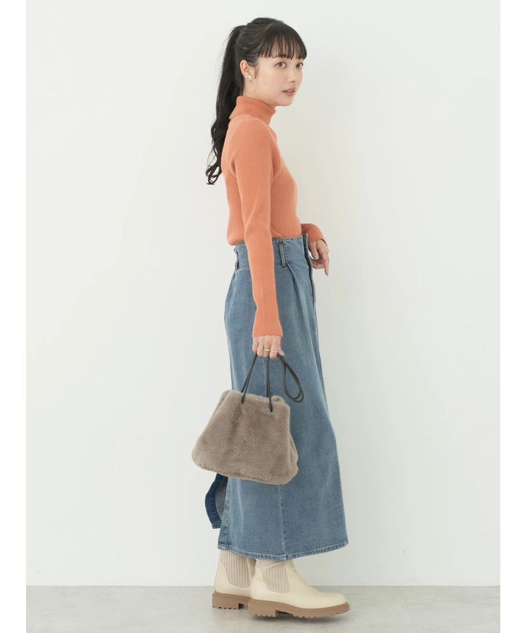 earth music&ecology「やわらかタッチリブタートルネックプルオーバー」|ニット・セーター|