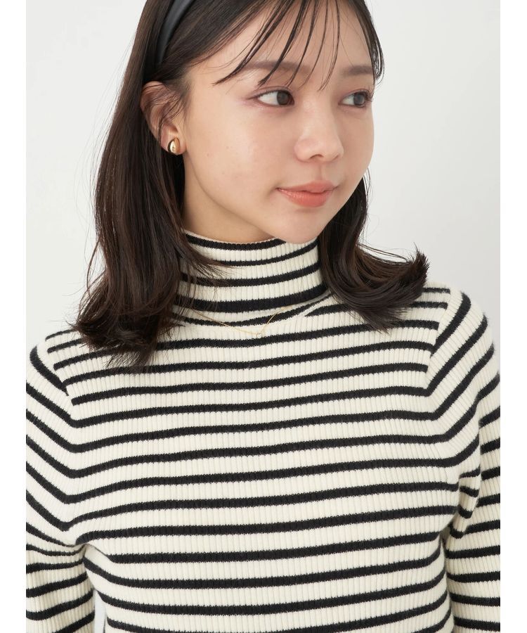 earth music&ecology「やわらかタッチリブタートルネックプルオーバー」|ニット・セーター|