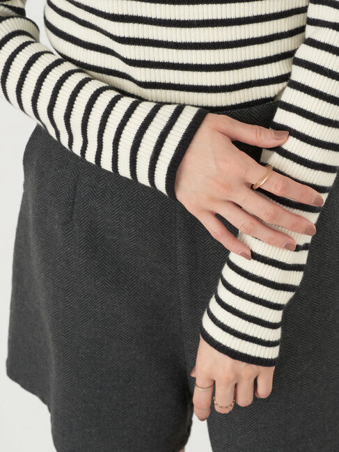 earth music&ecology「やわらかタッチリブタートルネックプルオーバー」|ニット・セーター|