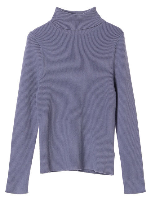 earth music&ecology「やわらかタッチリブタートルネックプルオーバー」|ニット・セーター|
