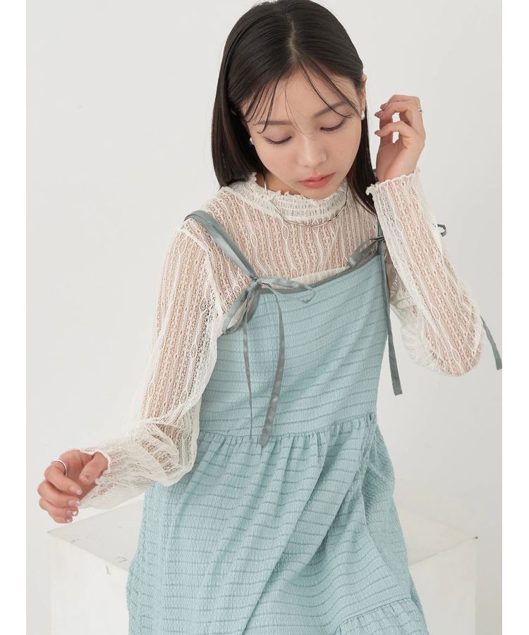 earth music&ecology「レースドッキングプルオーバー」|Tシャツ・カットソー|Off White