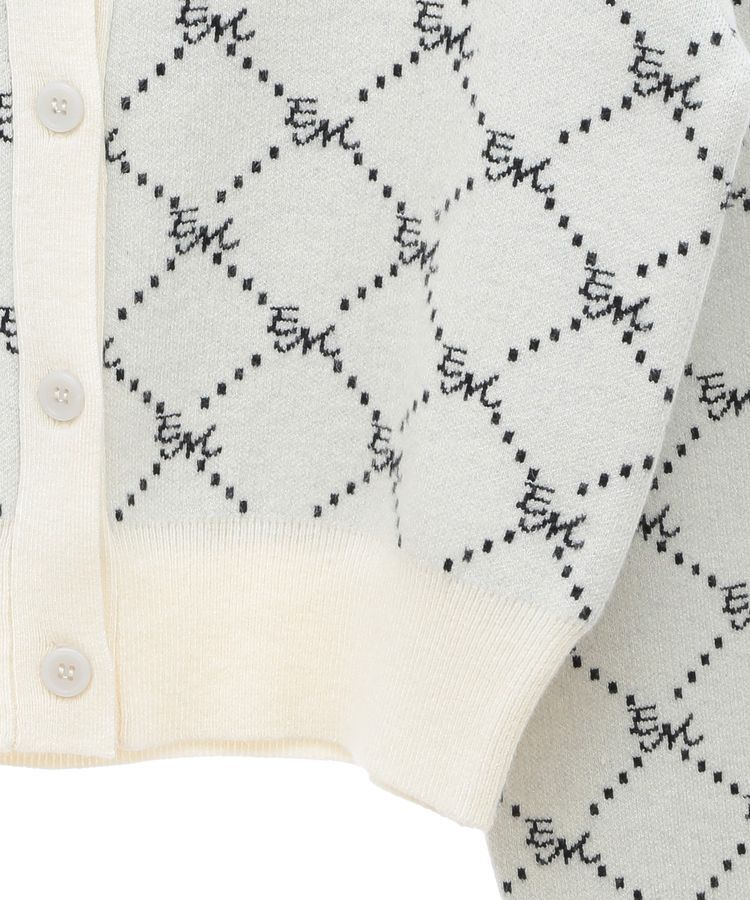 earth music&ecology「モノグラムコンパクトニットカーディガン」|カーディガン|