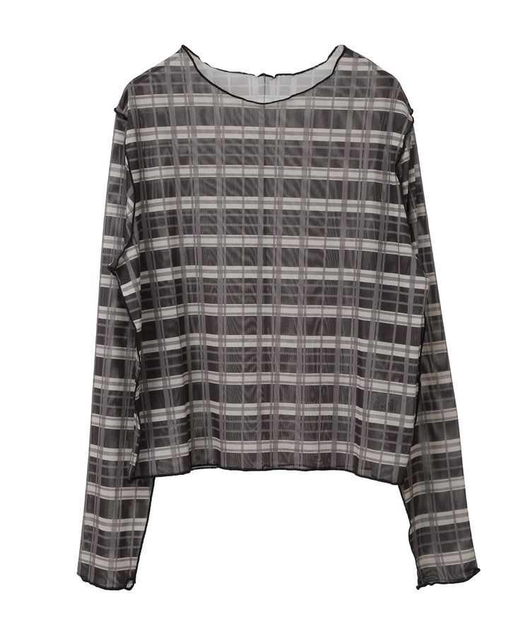 earth music&ecology「シアーチェックプルオーバー」|Tシャツ・カットソー|