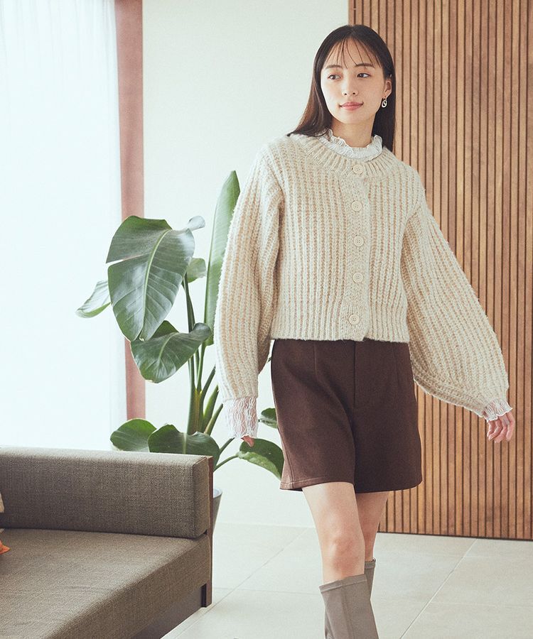 earth music&ecology「あったかレースプルオーバー」|Tシャツ・カットソー|