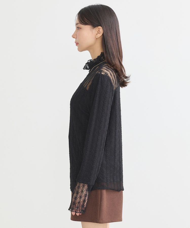 earth music&ecology「あったかレースプルオーバー」|Tシャツ・カットソー|